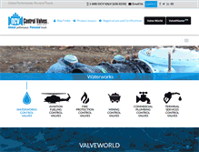 Tablet Screenshot of controlvalves.com